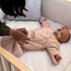 Parklegger Pady Twin Jersey 100X100Cm Dunes Stripe Grege