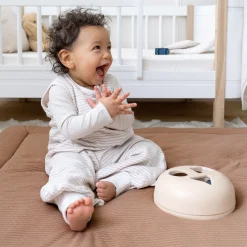 Parklegger Pady Twin Jersey 100X100Cm Dunes Stripe Muffin