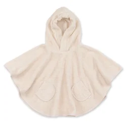 Poncho Terry 9-36M Bemini Cream