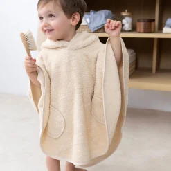 Poncho Terry 9-36M Bemini Cream
