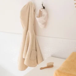 Poncho Terry 9-36M Bemini Cream