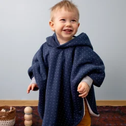 Reisponcho Jersey + Teddy 9-36M Yoshi Geometric Print Navy