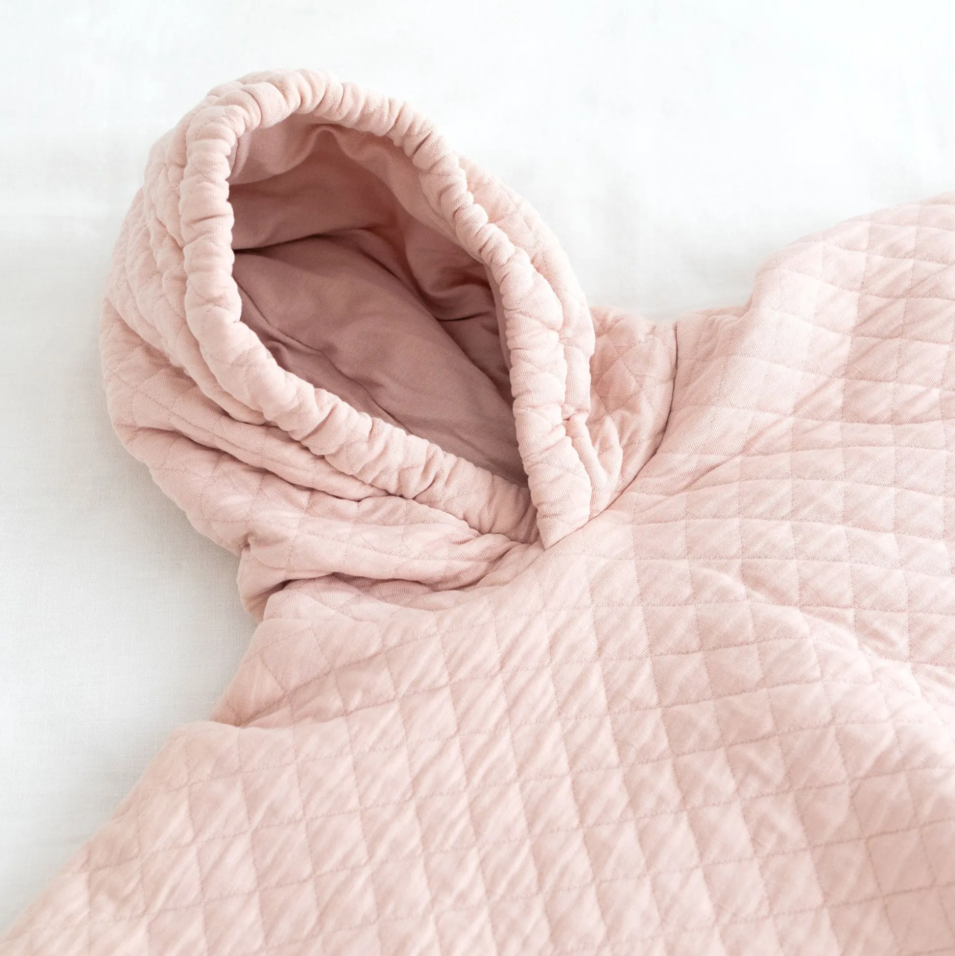 Reisponcho Pady Quilted + Jersey 9-36M Quilt Blush