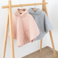 Reisponcho Pady Quilted + Jersey 9-36M Quilt Blush