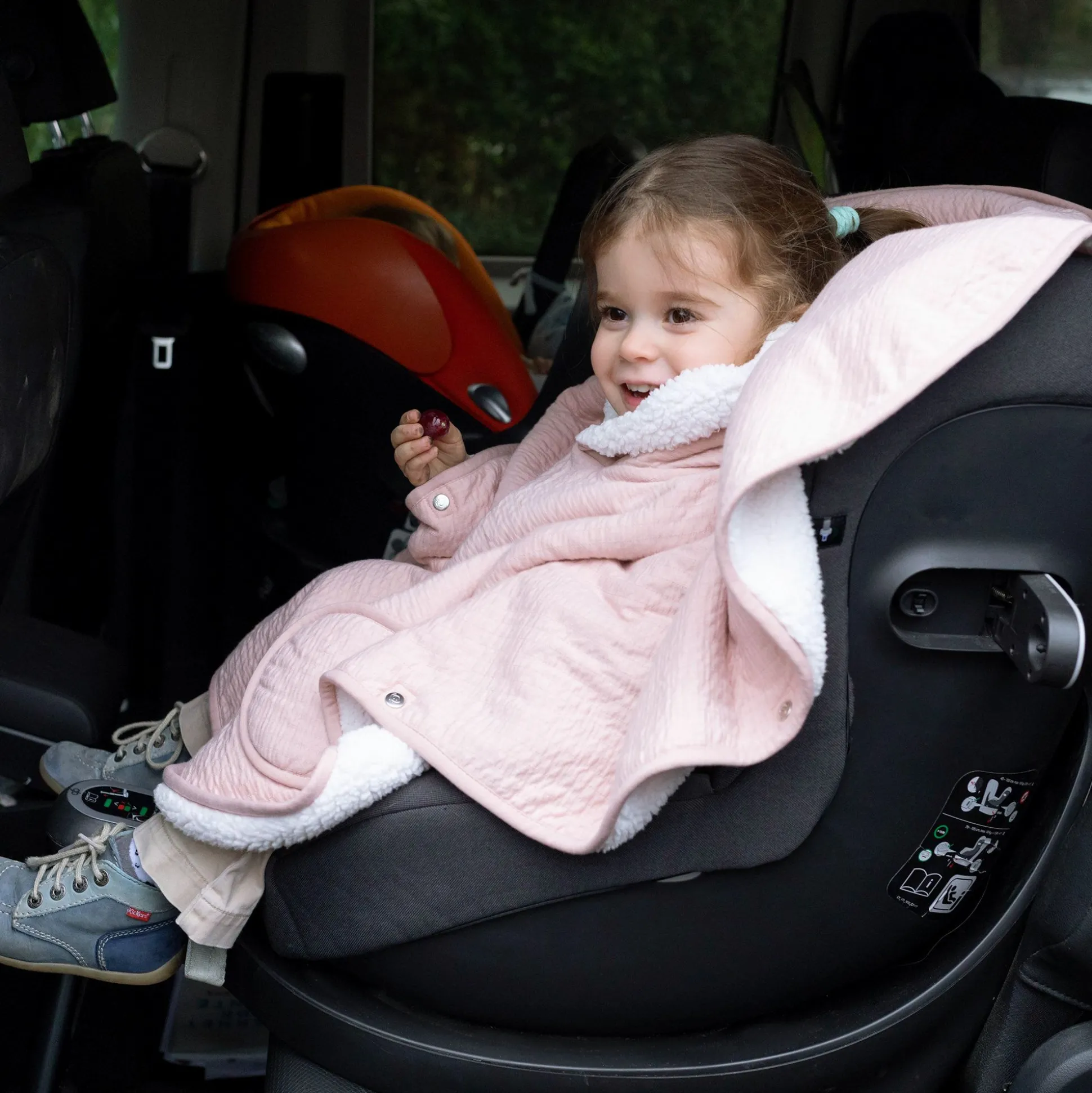 Reisponcho Tetra Jersey + Teddy 9-36M Cadum Blush