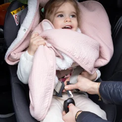 Reisponcho Tetra Jersey + Teddy 9-36M Cadum Blush