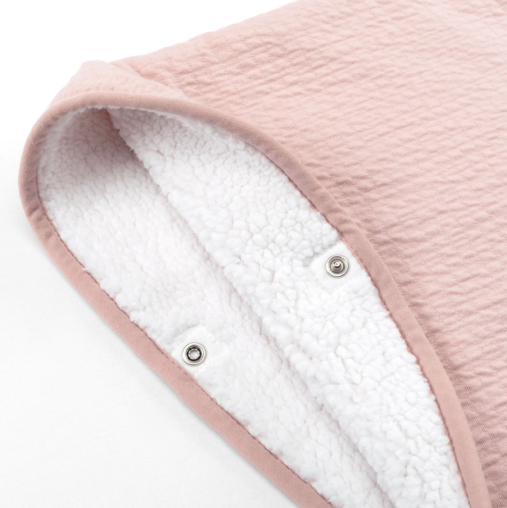 Reisponcho Tetra Jersey + Teddy 9-36M Cadum Blush