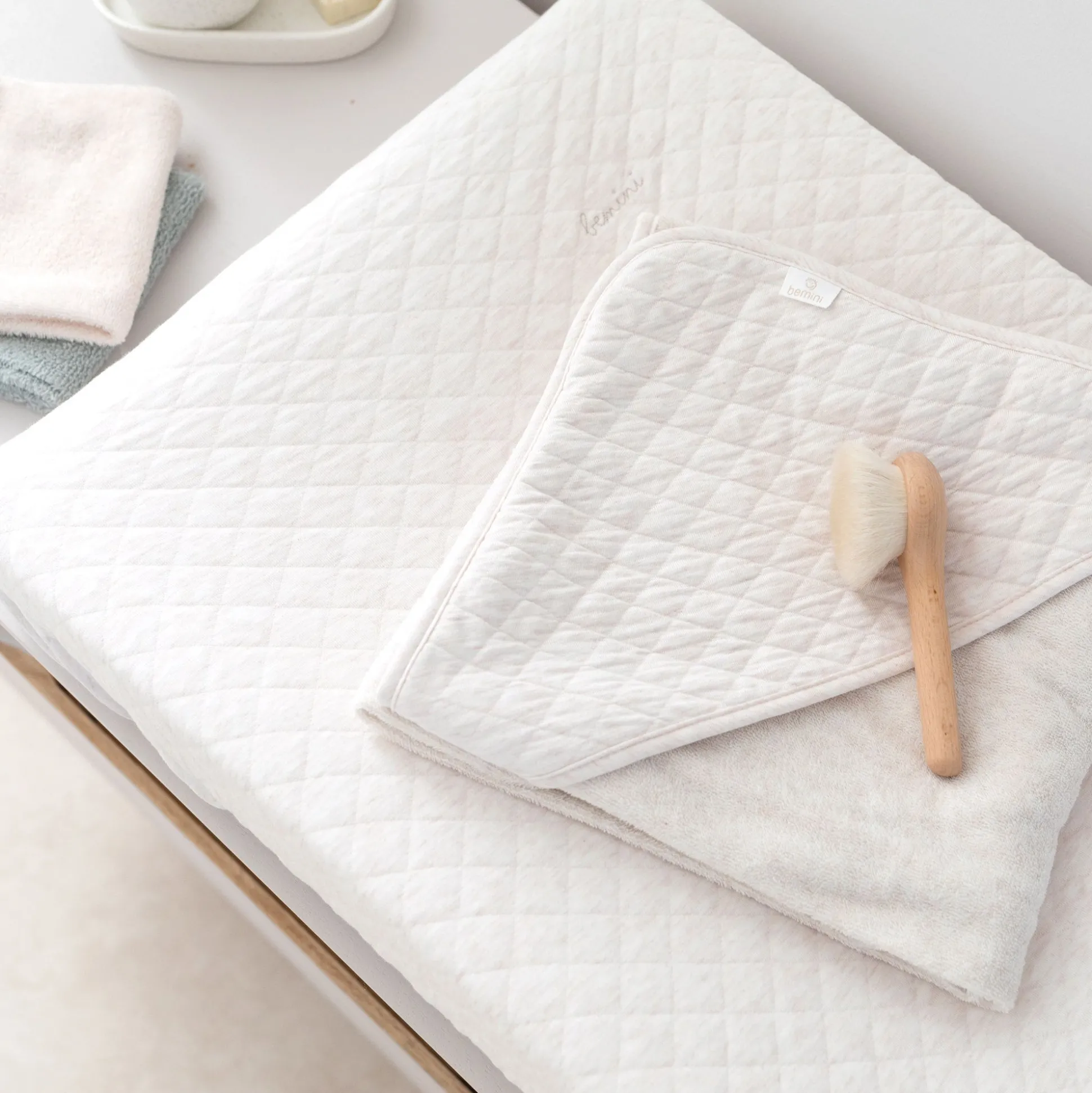 Waskussenhoes Pady Quilted Jersey 50X75Cm Quilt Mix Tender