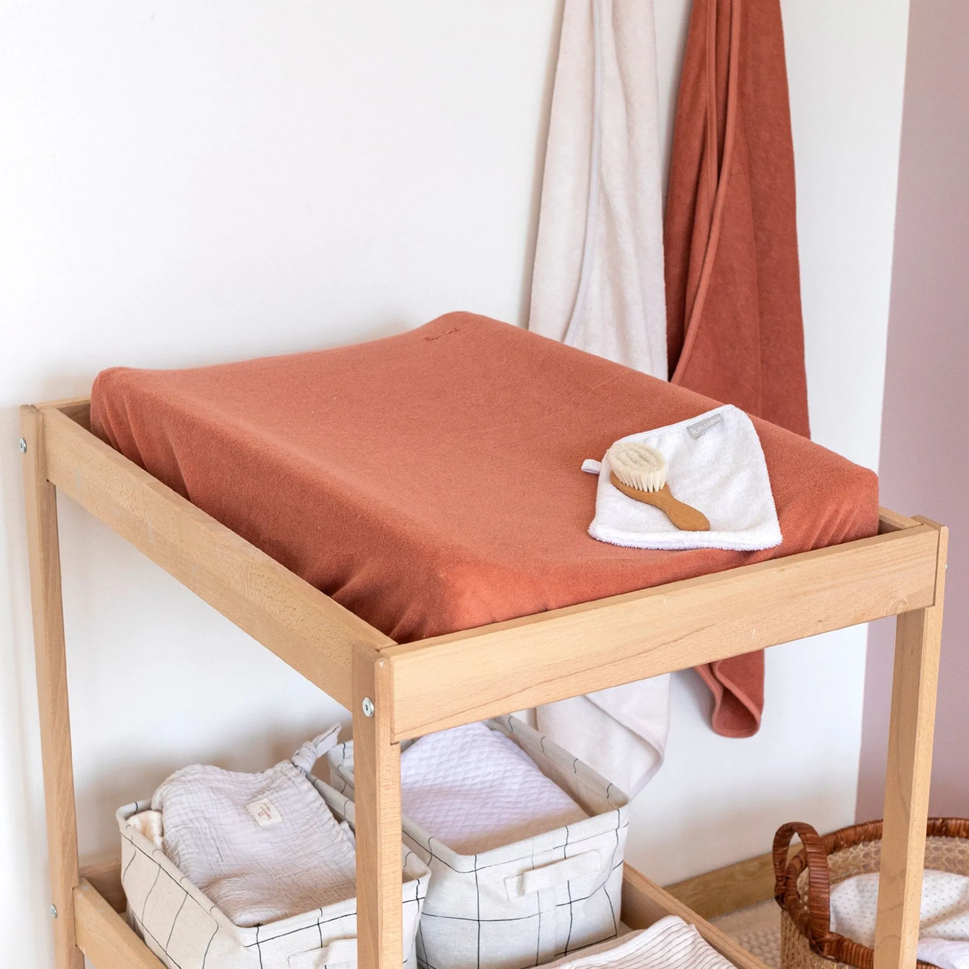 Waskussenhoes Terry 50X75Cm Bemini Terracotta